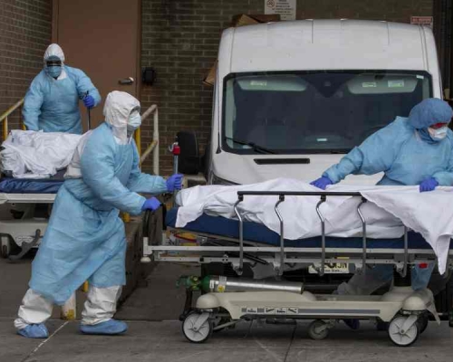 紐約州疫情最為嚴重死亡病例為3565宗。AP