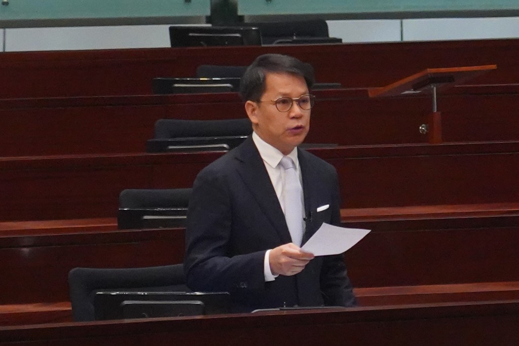 民建聯陳克勤。葉偉豪攝