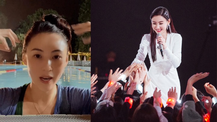 張栢芝正式在內地復工，有指首場直播就進賬千萬！