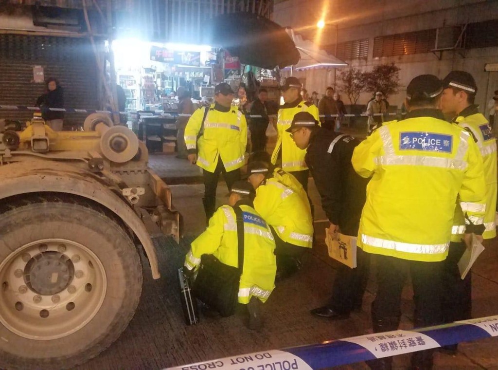 大埔一名男子遭勾斗車撞到，當場不治。