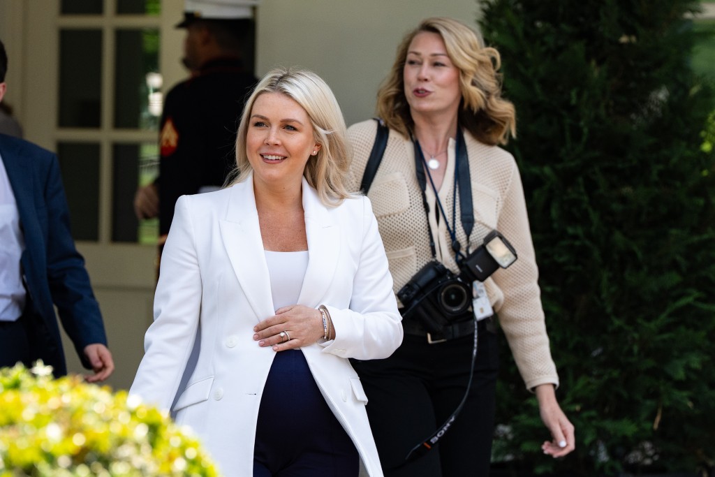 莱维特是特朗普最受瞩目的发言人之一。美联社