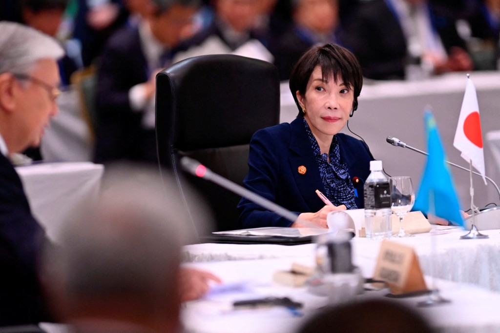 高市早苗主持五國峰會。路透社