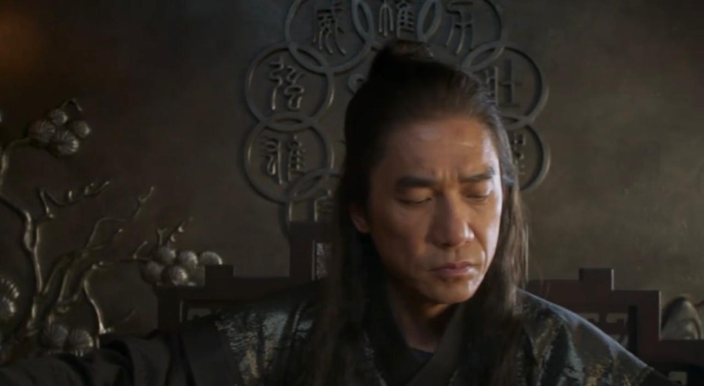 梁朝偉古裝長髮造型霸氣十足。