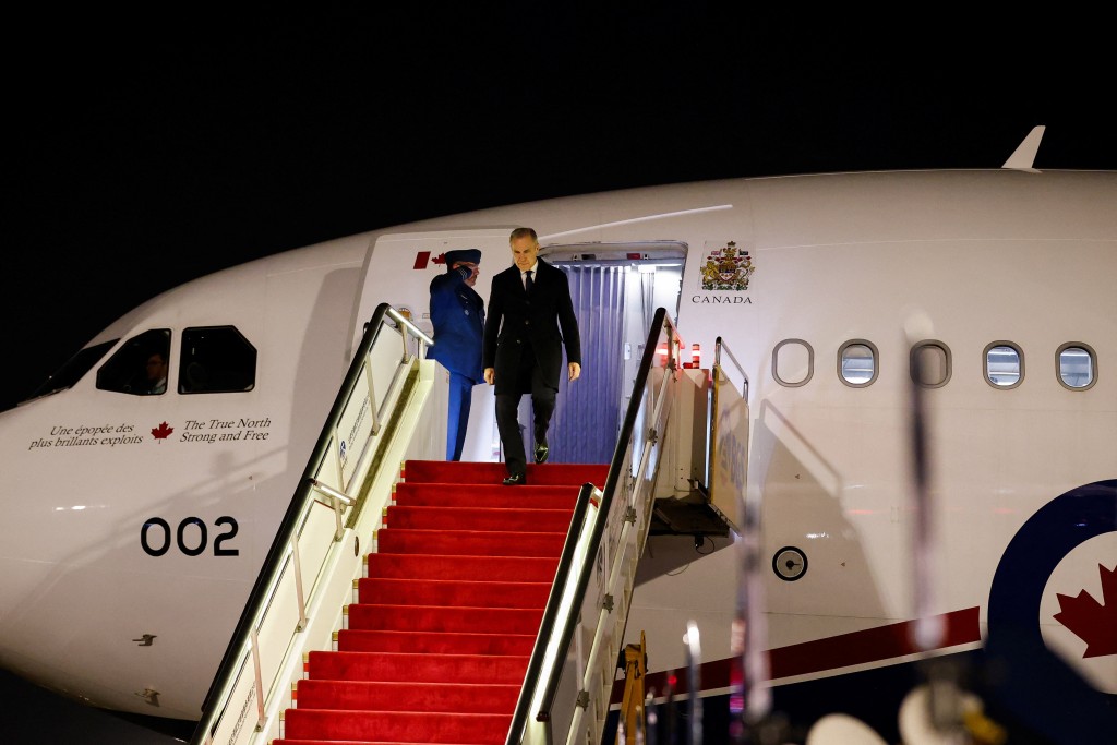 加拿大總理卡尼抵達北京。 路透社