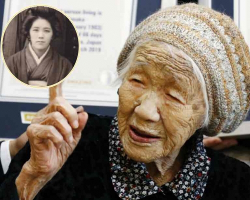田中加子目標是健康地活到120歲。AP資料圖片