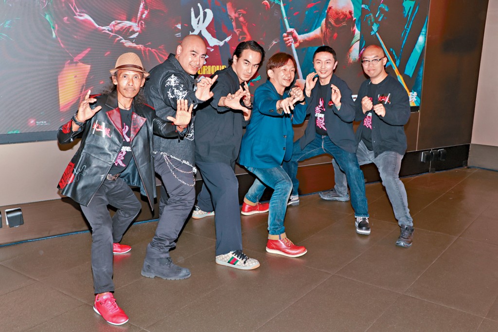 （左起）主要演员雅彦•鲁伊安、黎唯、林科灯、导演谷垣健治、谢苗及监制许学文齐亮相首映礼。