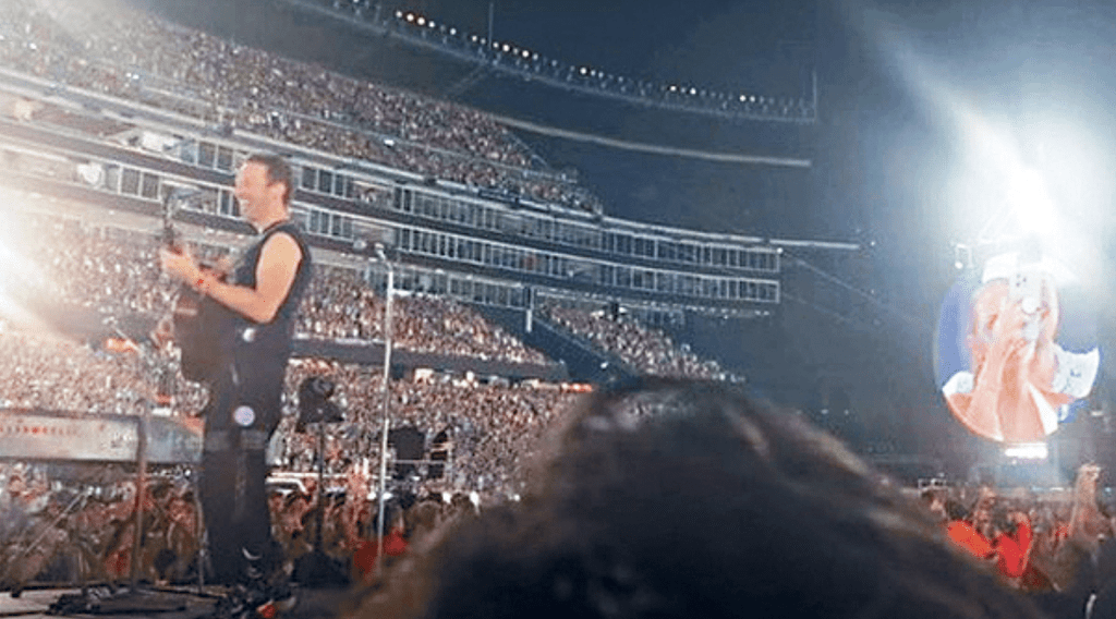 Grace Springer當晚有份入場觀看Coldplay 演唱會。 Grace Springer當晚有份入場觀看Coldplay 演唱會。