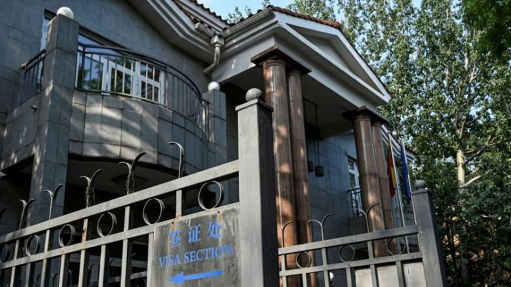 立陶宛駐華大使館目前已沒有駐館外交人員。資料圖片