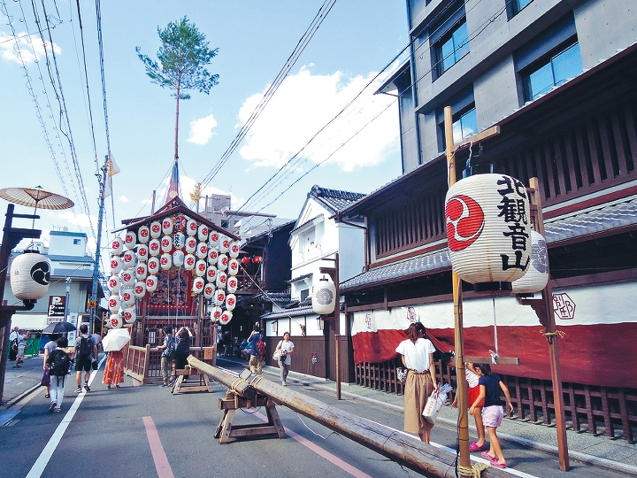 北觀音山是祇園祭後祭的其中一個亮點。