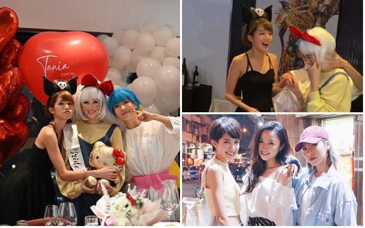 前女子組As One三位成員聚舊。