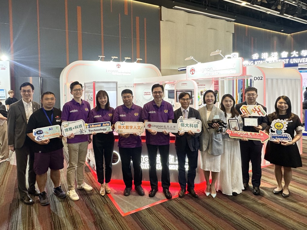 嶺大團隊展示了5項跨學科研發成果,涵蓋數碼身份驗證、航天科技、碳中和、山火風險預測,以及創意教育等範疇。嶺大提供 嶺大團隊展示了5項跨學科研發成果,涵蓋數碼身份驗證、航天科技、碳中和、山火風險預測,以及創意教育等範疇。嶺大提供