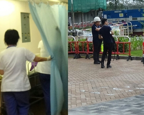 工人送院後證實不治。蔡楚輝攝