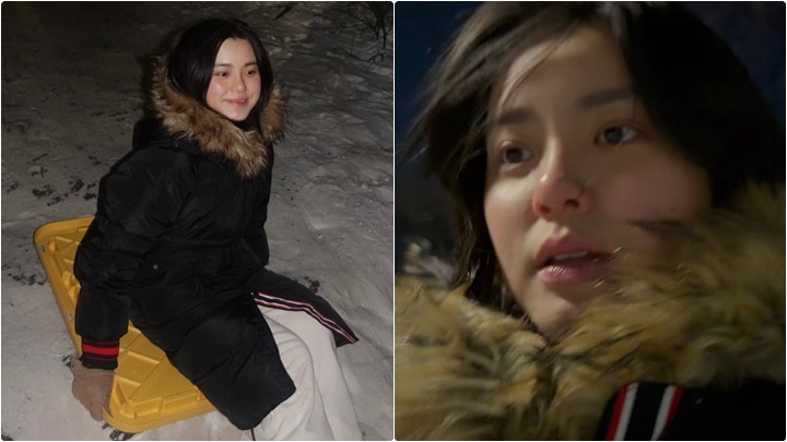 姚焯菲暴風雪後 紐約中央公園滑雪散發少女味  面頰通紅獲粉絲溫提唔好冷親