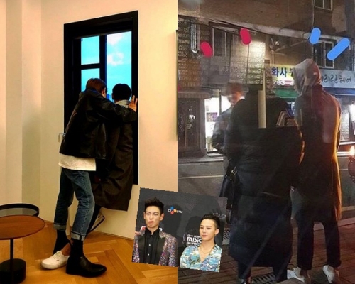 GD貼的照片跟被網民捕獲的照衣服一樣,應是同日拍攝。