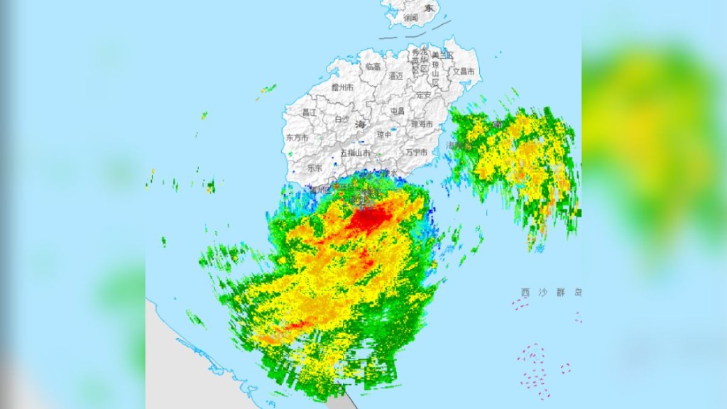 颱風美莎克已登陸海南。