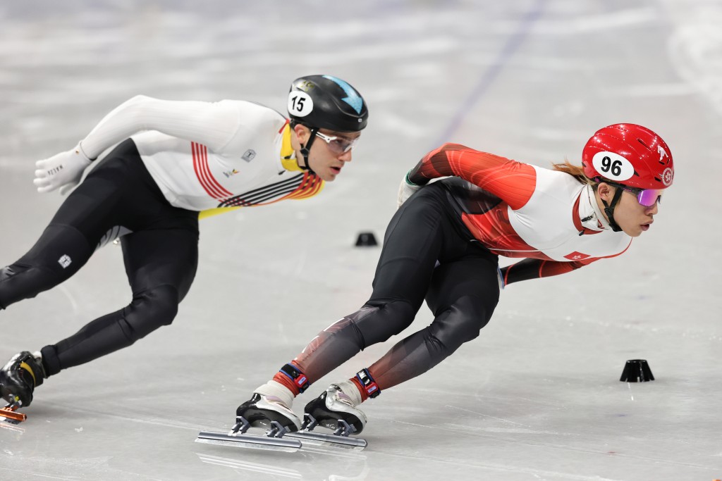 郭子峰是今屆冬奧首位出戰的港將。中新社