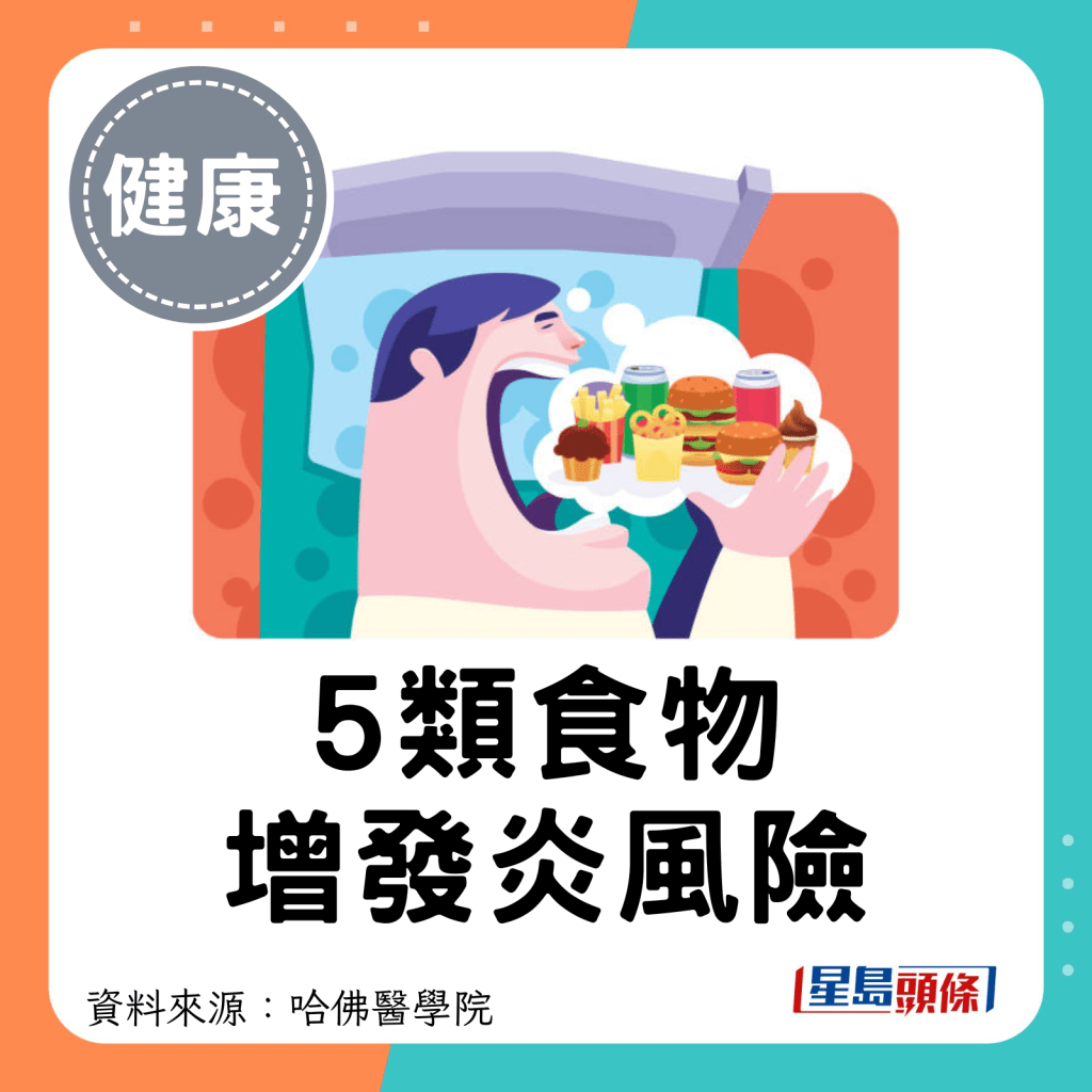 5类食物易致慢性发炎