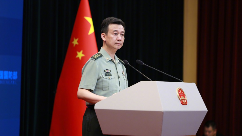 國防部新聞發言人吳謙警告美方不可在台灣問題指手劃腳。國防部微博