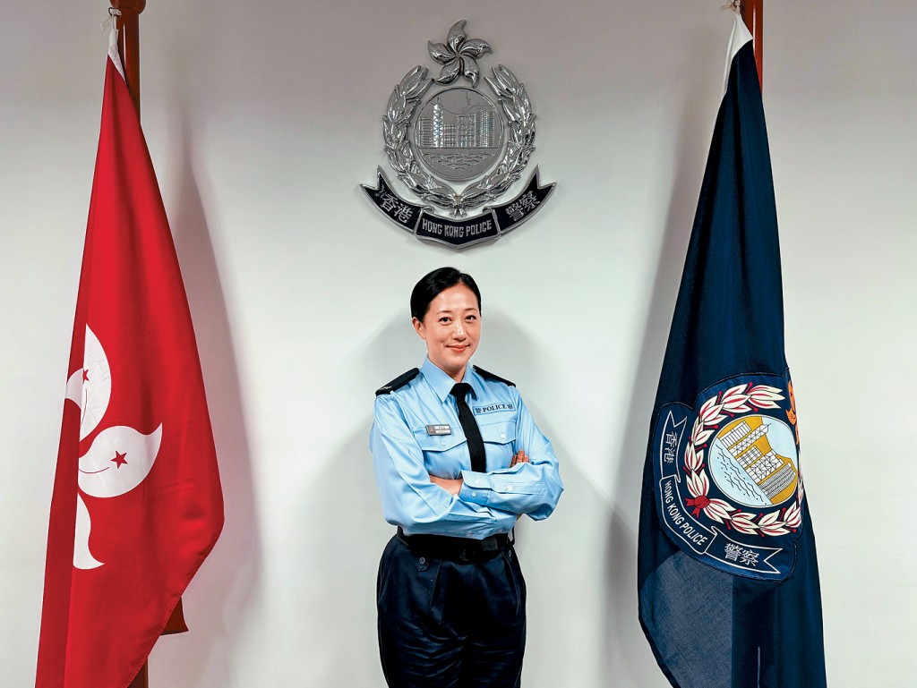 中區警署軍裝巡邏小隊輔警警員、同時是一間國際學校校長的陳沚抒，將警隊的團隊精神及助人價值觀傳授給下一代，亦將從教育工作領悟出的同理心和耐性帶回警務工作。