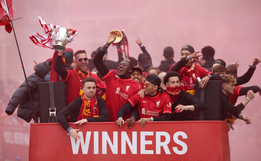 利物浦今季成本土双冠王。Reuters