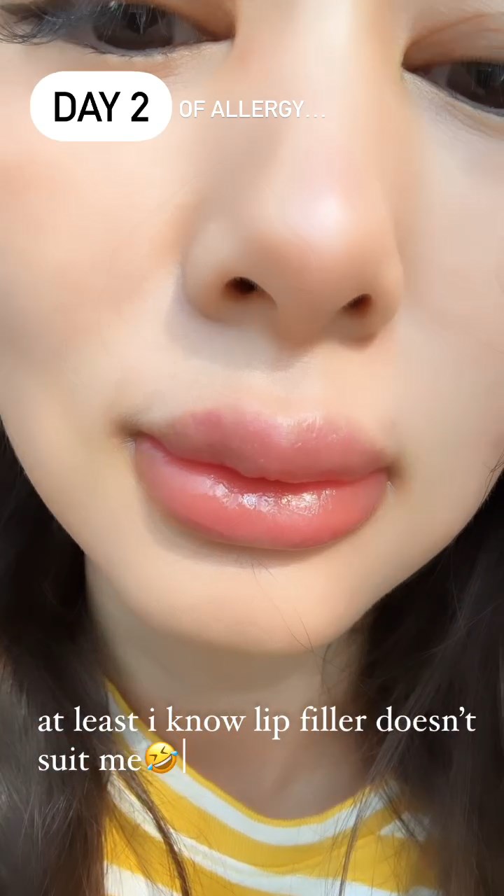 岑麗香再將鏡頭大特寫自己的雙唇，即呈現出3D效果。