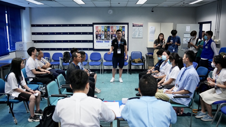 警方舉辦「警察招募.體驗日」。蘇正謙攝