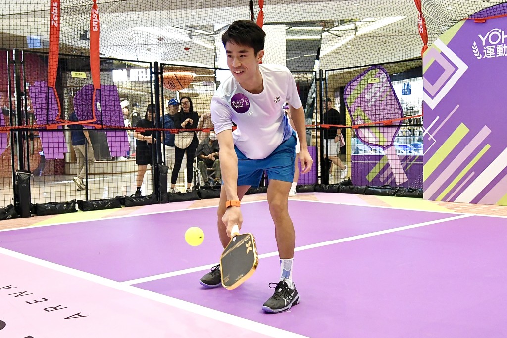 王康杰现时在男子匹克球单打世界排名第18、亚洲排名第一。杨骏尧摄 王康杰现时在男子匹克球单打世界排名第18、亚洲排名第一。杨骏尧摄