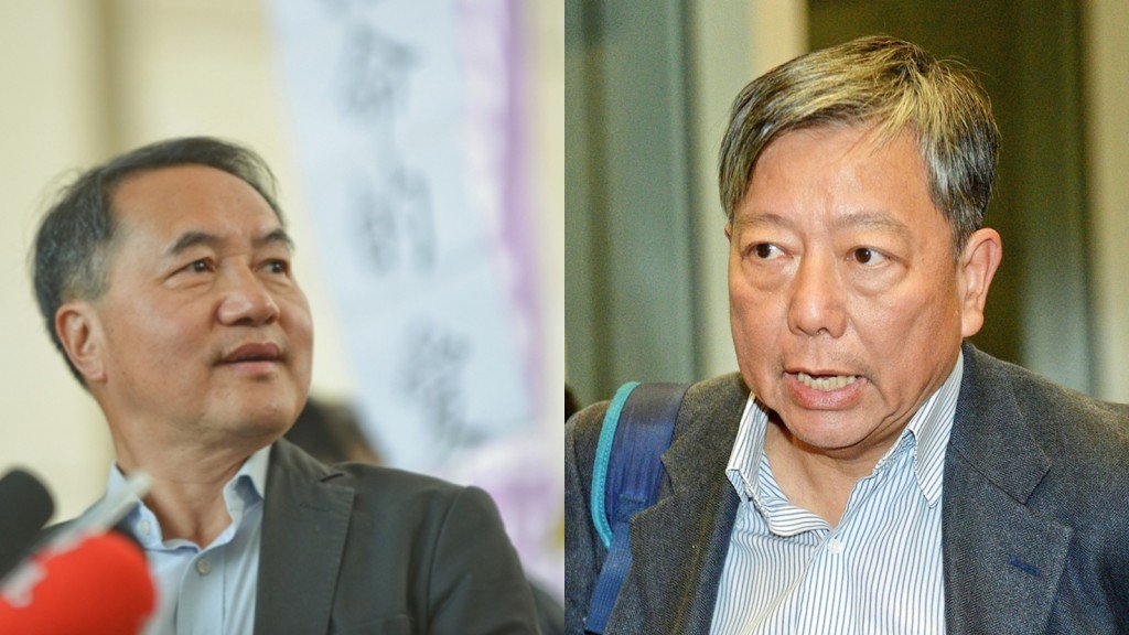 趙家賢供稱李永達(左)及李卓人(右)等泛民元老,授權戴耀廷辦35 +初選。資料圖片