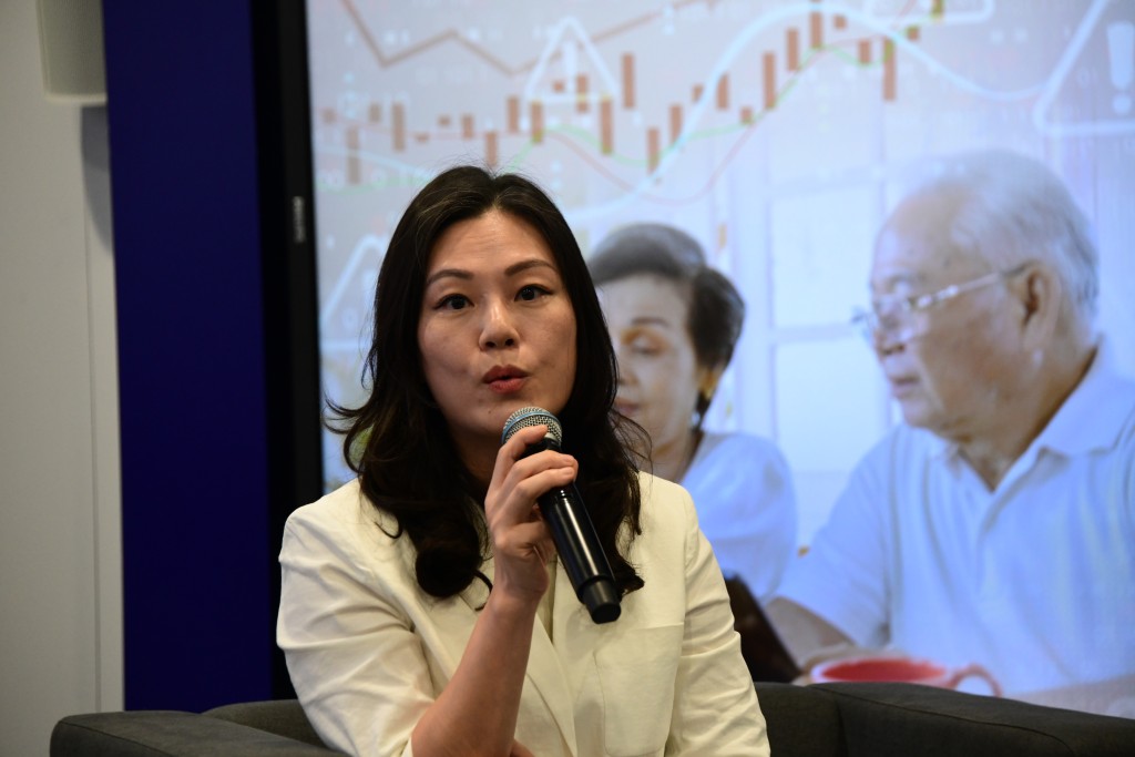 投委会投资者教育及协作关系总监杨蔚怡分析骗案及预防策略。曾志恒摄