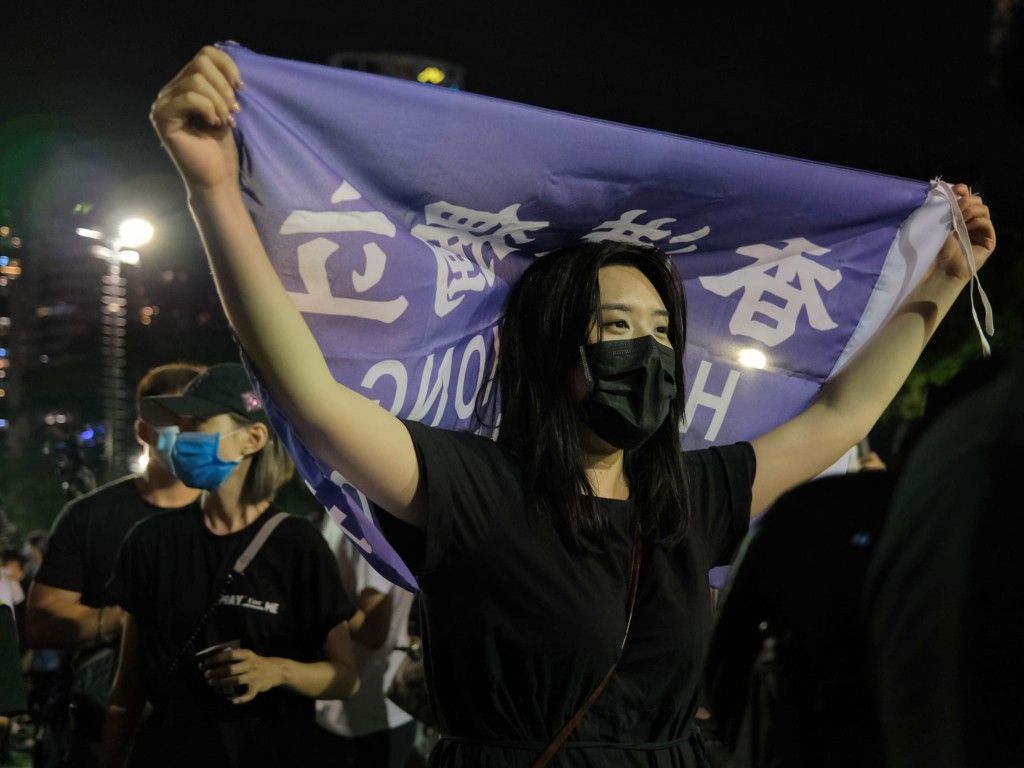 維園有人聚集。