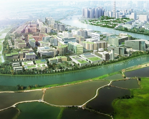 港深創新及科技園模擬圖。資料圖片