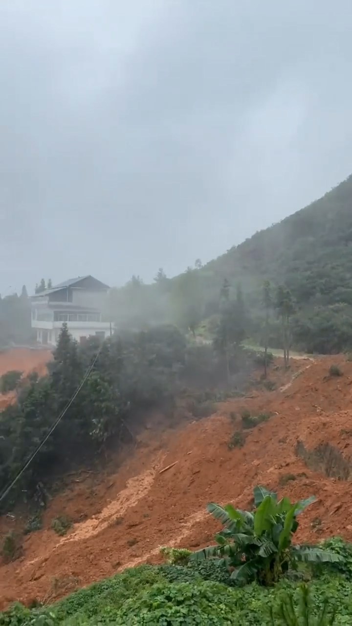 當地受災照片。小紅書@每天都好困