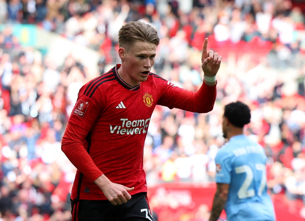 有传曼联想回购麦汤文尼。路透社