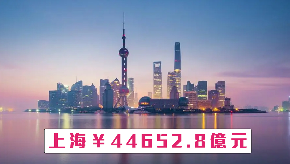 内地GDP十强城市第一位：上海。