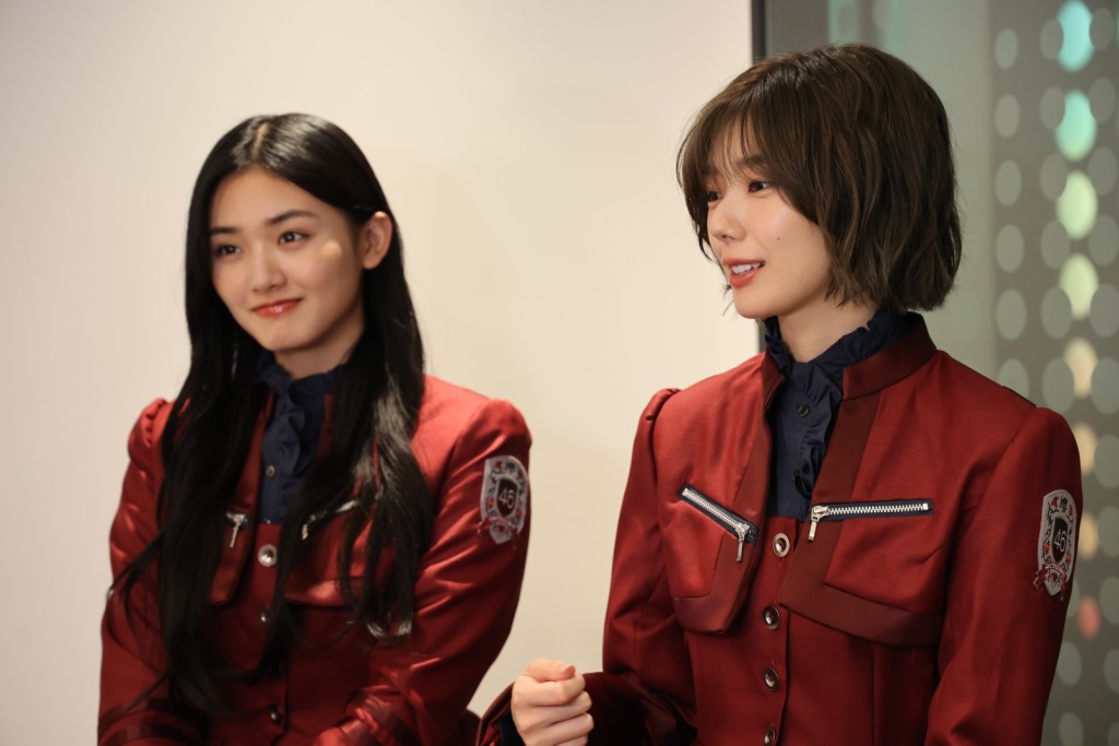 藤吉夏鈴（右）則指以前曾跟朋友來香港玩，她指上次來港時有跟朋友一起「掃街」。
