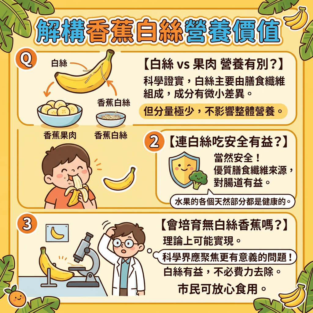 白絲有一個正式學名叫做「韌皮束」(Phloem bundles)。 白絲有一個正式學名叫做「韌皮束」(Phloem bundles)。