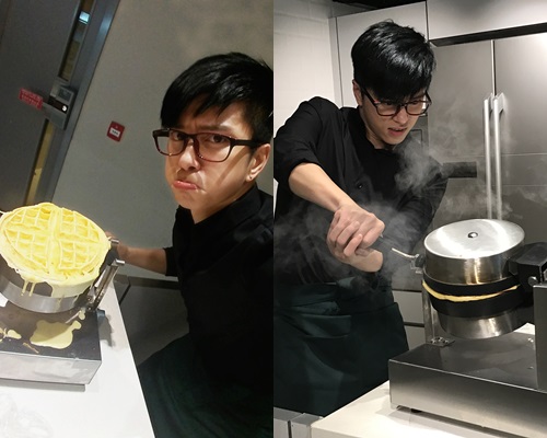 整燶窩夫,冒出大量濃煙。