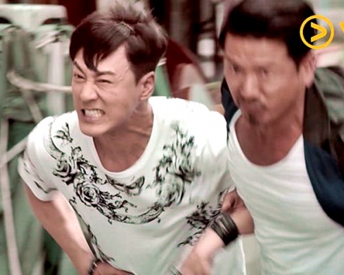 林峰在网剧《PTU机动部队》中扮演卧底警员 。剧照