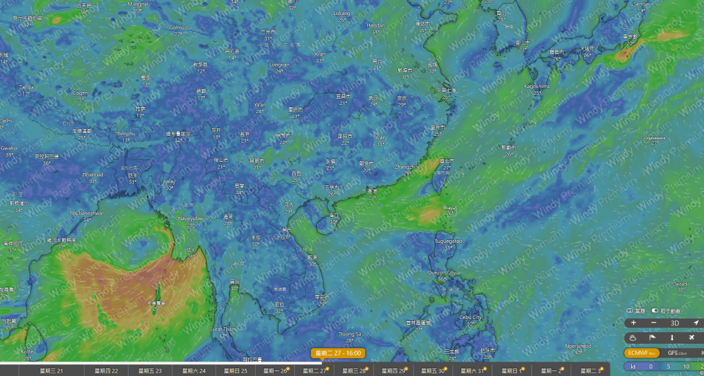 歐洲中期天氣預報中心(ECMWF)最新模擬均未顯示類似結果。Windy擷圖 歐洲中期天氣預報中心(ECMWF)最新模擬均未顯示類似結果。Windy擷圖