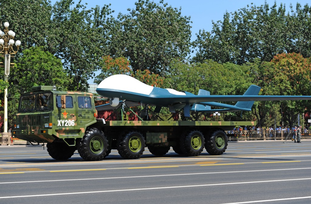 2015年展示的BZK-005无人机。新华社