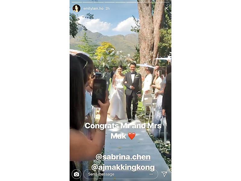 陳曉丹在南非結婚,林恬兒和老公都有出席。 陳曉丹在南非結婚,林恬兒和老公都有出席。