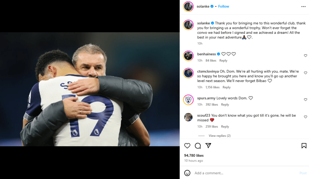 蘇蘭基發交感謝普帥。蘇蘭基IG圖片