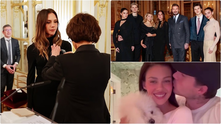 Victoria Beckham 獲頒藝術與文學騎士勳章 全家到場力撐 妮歌娜上載與Brooklyn恩愛片示威味濃