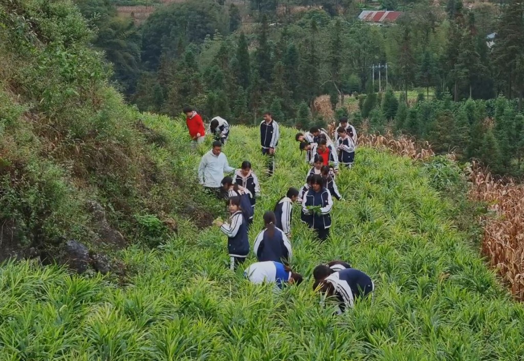 歐陽謙憑「以體樹人」，帶領母校由全縣排名十一，升至第四名。抖音＠阿里公益