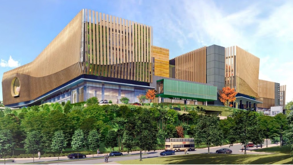 本港首間中醫醫院預料明年底分階段投入運作。浸會大學圖片