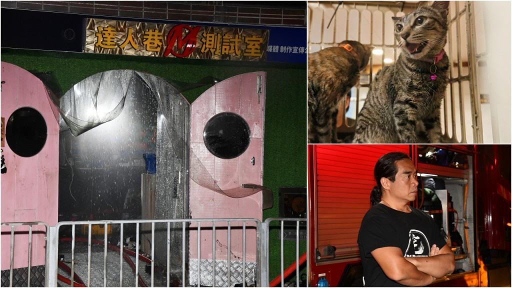 維修達人「宅Sir」電工舖閉門失火 消防撲熄救出兩貓 一貓曾缺氧消防及時救回
