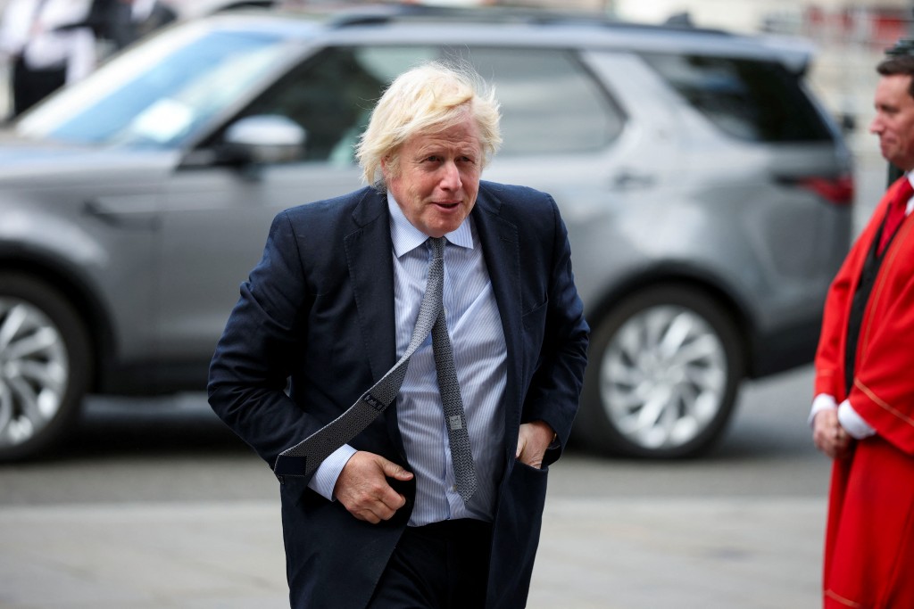 英國前首相約翰遜。路透社