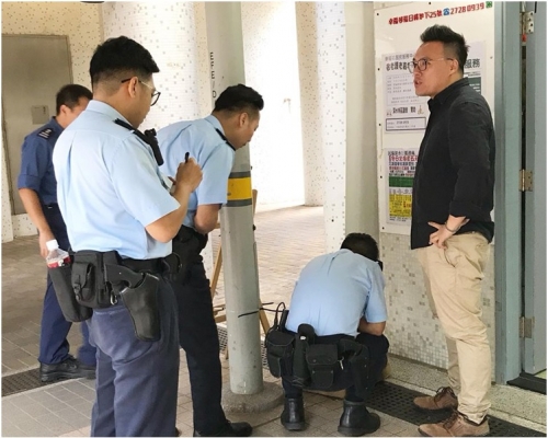 警方到場調查。徐溢軒fb圖片