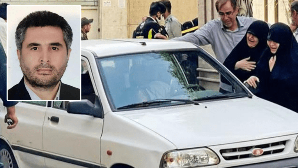 聖城旅」的高級軍官霍代伊死在駕駛座上，家屬在現場痛哭。