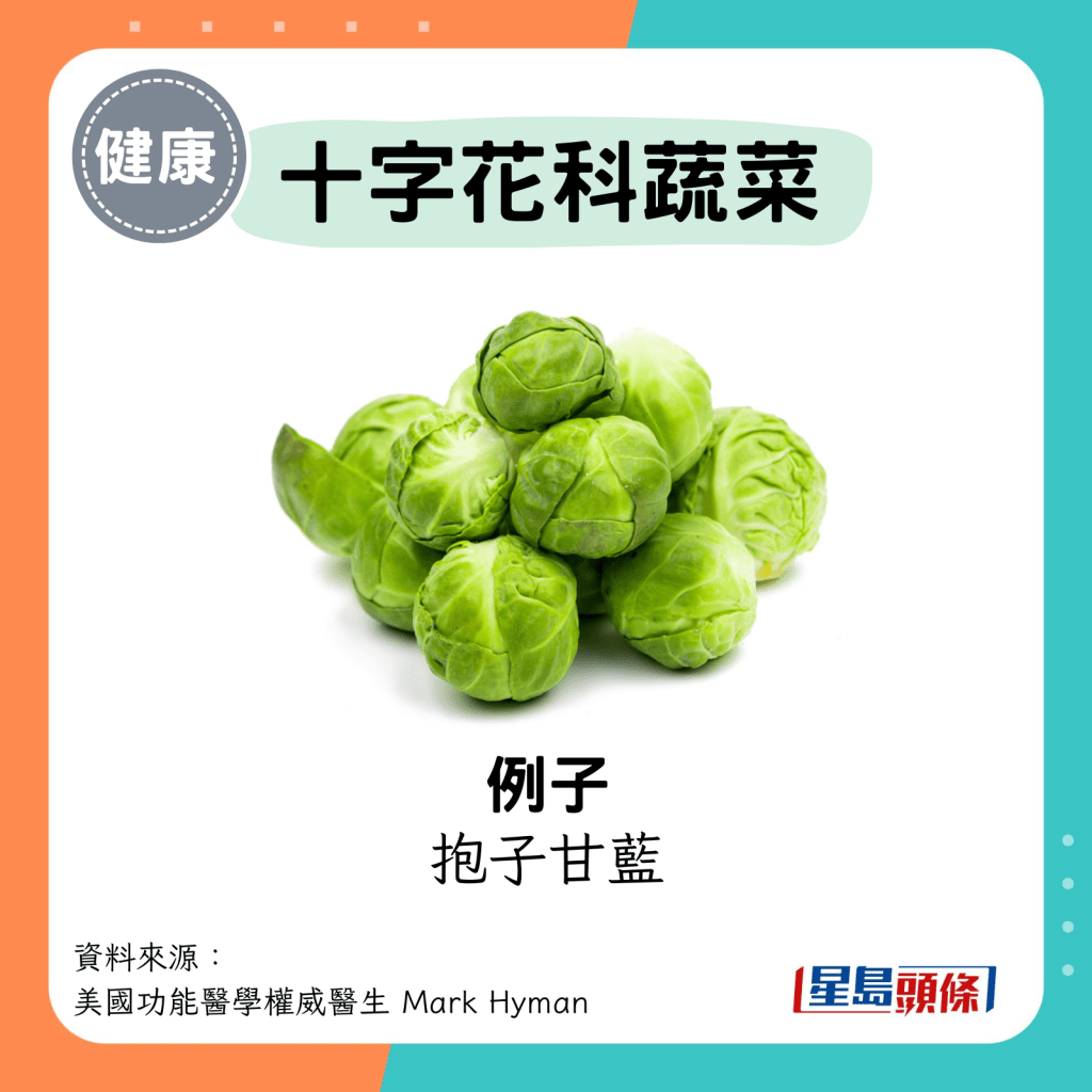 十字花科蔬菜 例子：抱子甘藍（椰菜仔）